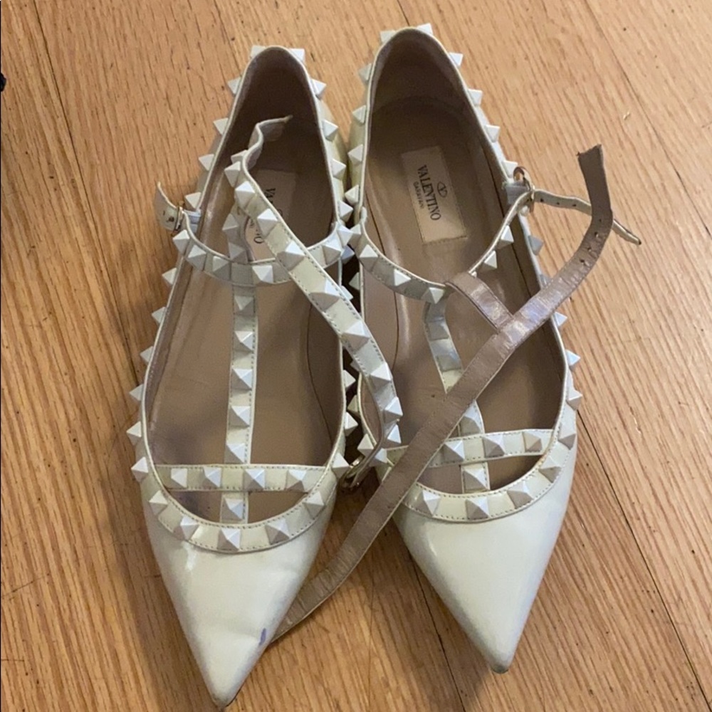 Valentino caged flats